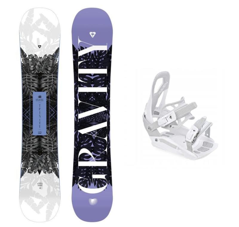 Gravity Trinity 23/24 dámský snowboard + Raven S230 White vázání Gravity