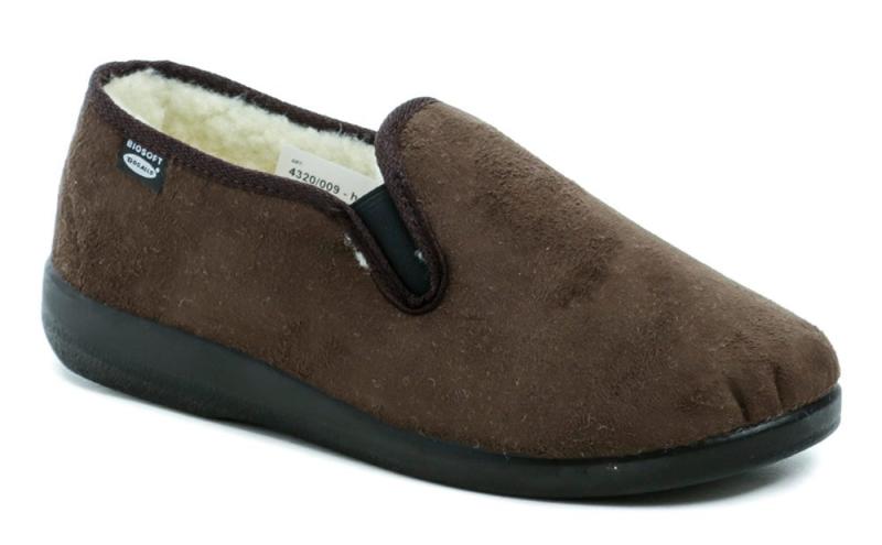 Rogallo 4320-009 hnědé pánské zimní papuče Rogallo