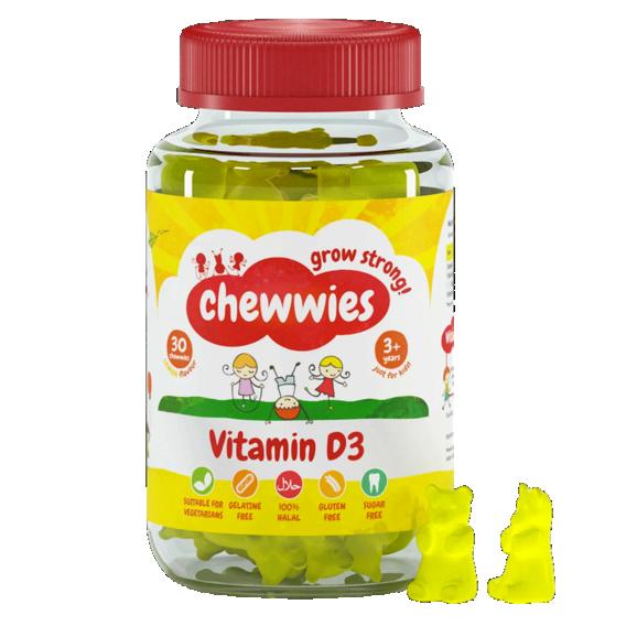Chewwies Vitamin D3 30 Dávek Chewwies