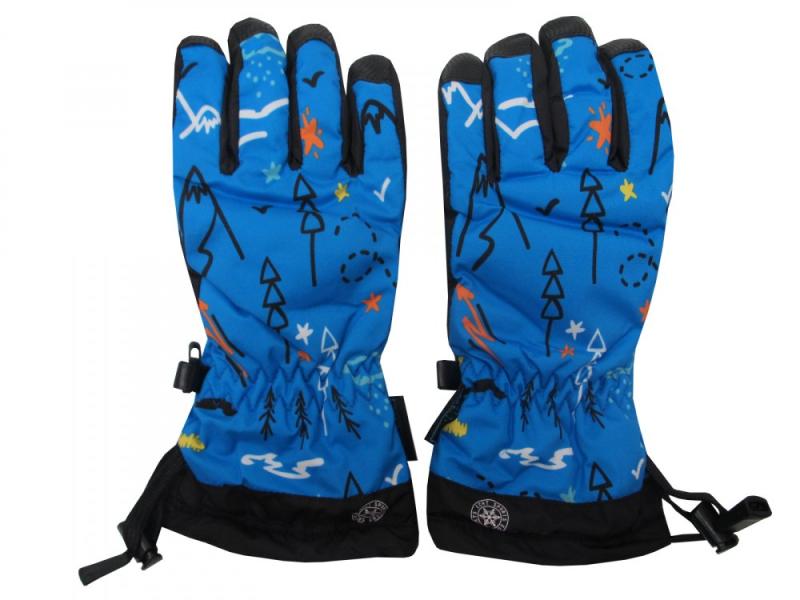 Dětské zimní lyžařské rukavice Echt C069 modrá
