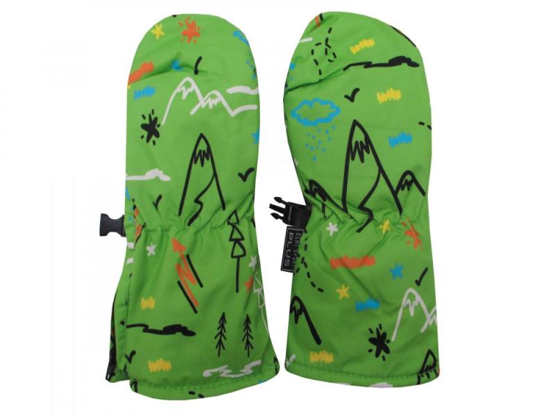 Dětské zimní lyžařské rukavice palčáky Echt C088 zelená