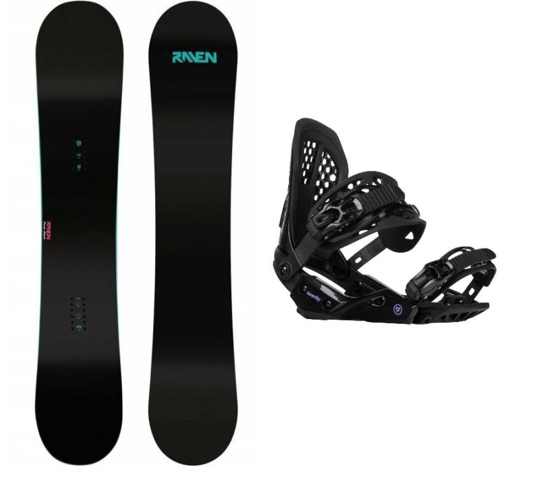 Raven Pure mint dámský snowboard + Gravity G2 Lady black vázání Raven