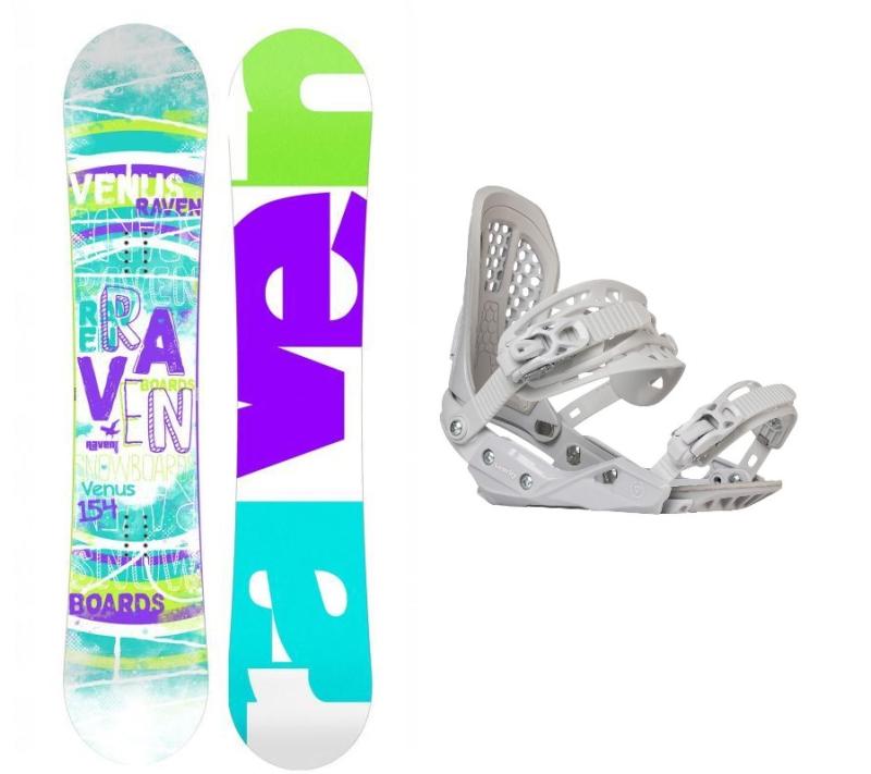 Raven Venus dámský snowboard + Gravity G2 Lady white vázání Raven