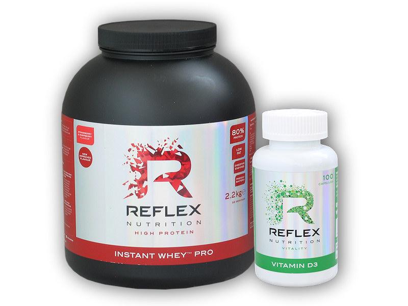 Reflex Nutrition Instant Whey PRO 2200g + Vitamin D3 100 cps Reflex Nutrition