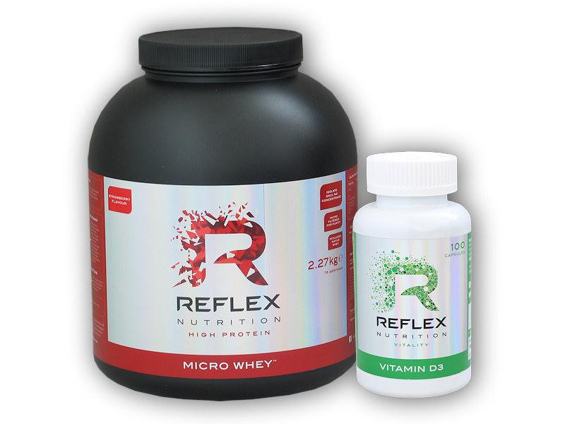 Reflex Nutrition Micro Whey 2270g + Vitamin D3 100 cps Reflex Nutrition