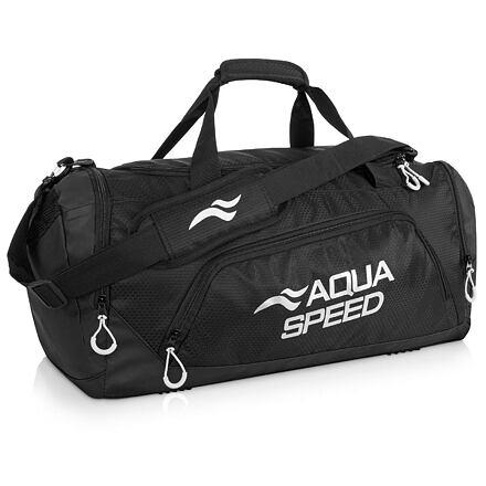 Aqua-Speed Duffle Bag L sportovní taška černá-bílá Aqua-Speed