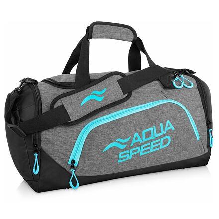 Aqua-Speed Duffle Bag L sportovní taška šedá-tyrkysová Aqua-Speed