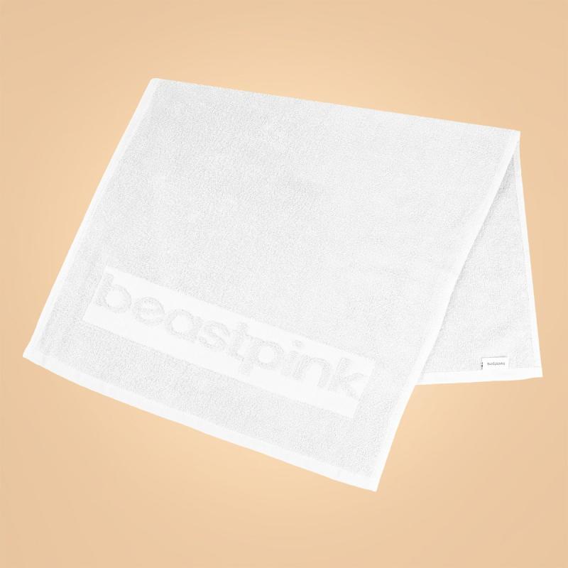 BeastPink Mini ručník do fitka White BeastPink