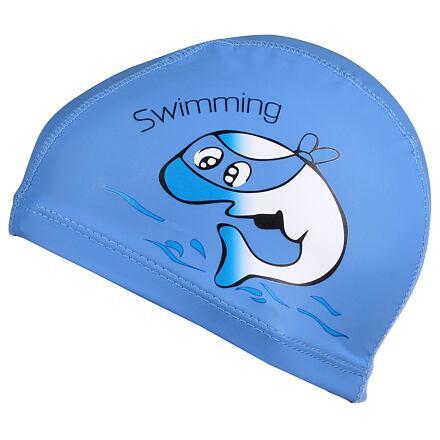 Merco Dolphin dětská plavecká čepice modrá Merco
