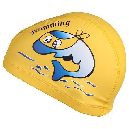 Merco Dolphin dětská plavecká čepice žlutá Merco