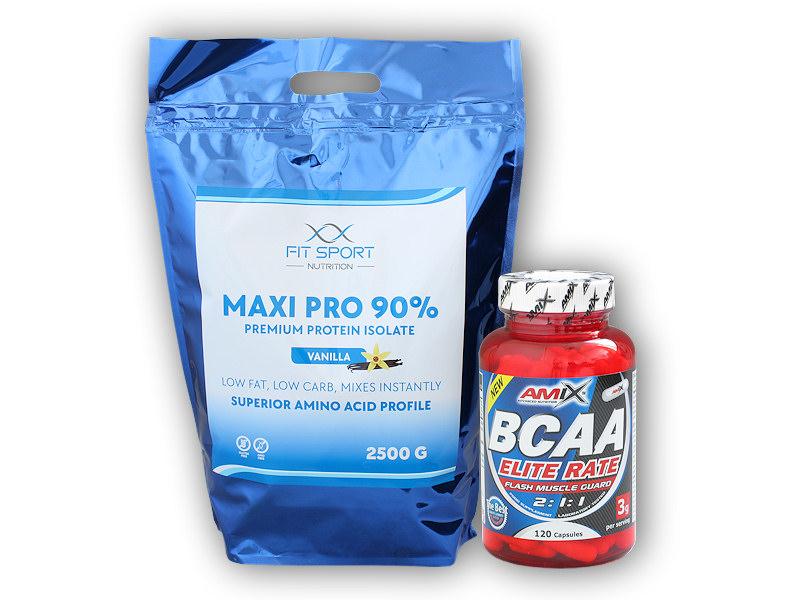 FitSport Nutrition Maxi Pro 2500g + Bcaa Elite Rate 120cps FitSport Nutrition