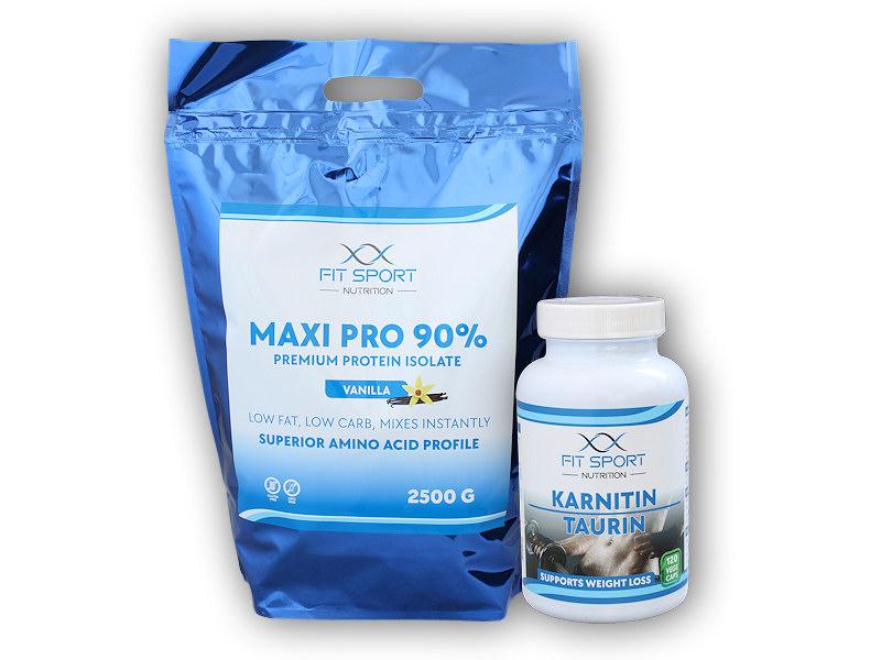 FitSport Nutrition Maxi Pro 2500g + Karnitin Taurin 120 cps FitSport Nutrition