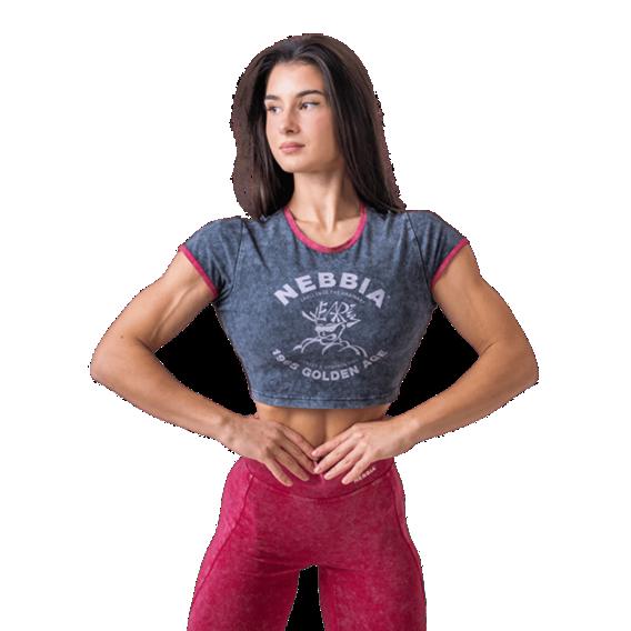 Nebbia Washed crop top tričko GOLDEN AGE 782 Nebbia