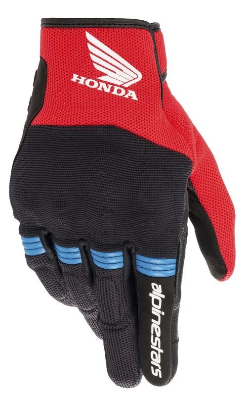 Alpinestars Rukavice na motorku Copper Honda kolekce 2025 černo-červeno-modré Alpinestars