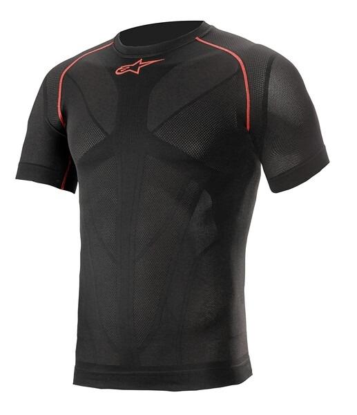 Alpinestars Termotriko s krátkým rukávem Ride Tech Summer černo-červené Alpinestars