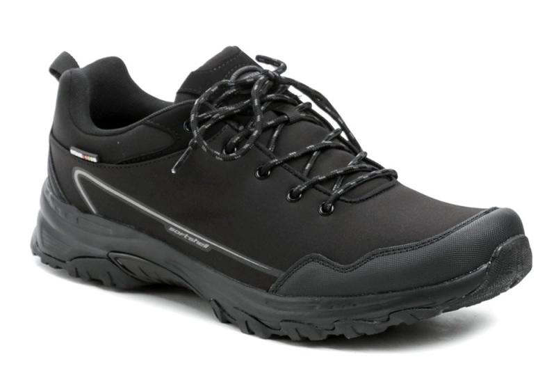 American Club WT215-24 černé pánské nadměrné softshell tenisky AMERICAN CLUB