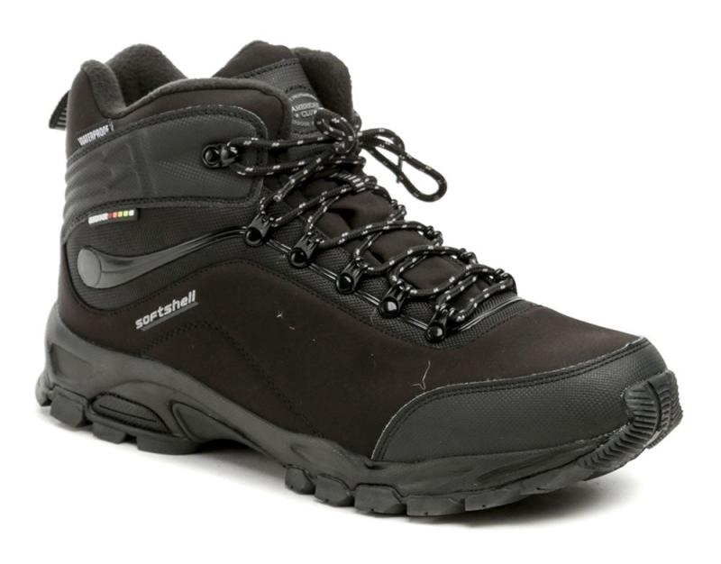 American Club WT53-24 černé pánské nadměrné softshell boty AMERICAN CLUB