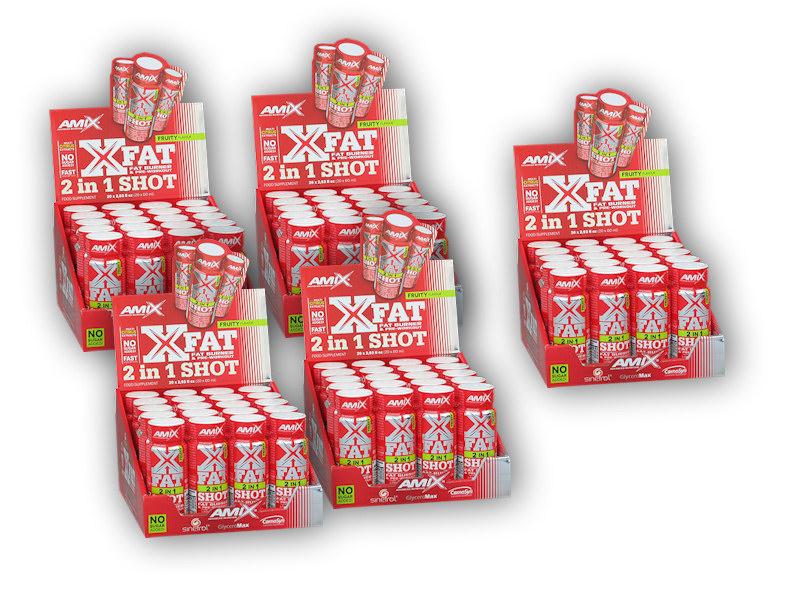 Amix 4x X-Fat 2 in 1 Shot Box 20x60ml + 1x ZDARMA Amix