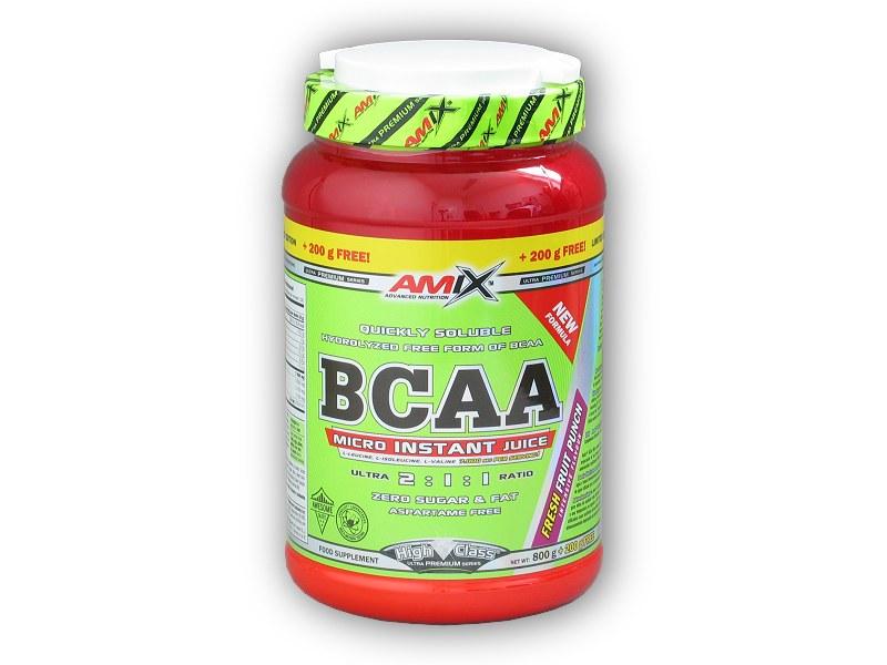Amix High Class Series BCAA Micro Instant Juice 800g+200g free Amix