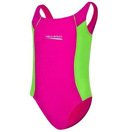Aqua-Speed Luna dívčí plavky růžová-zelená Aqua Speed