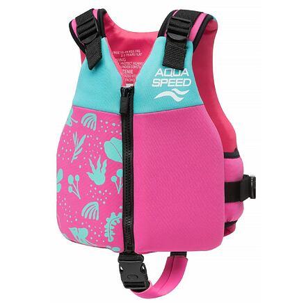 Aqua-Speed Safe Splash plavecká vesta růžová Aqua Speed