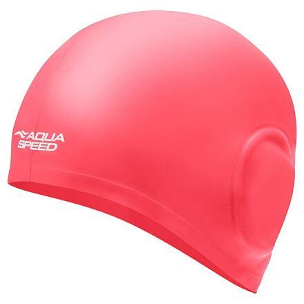 Aqua-Speed Volume Ear Cap koupací čepice lososová Aqua Speed