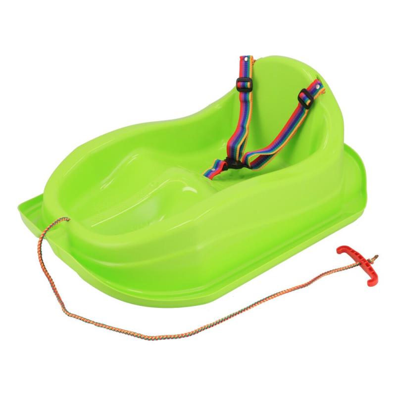 Baby Mix Plastové sáňky s opěradlem MINI zelené BABY MIX