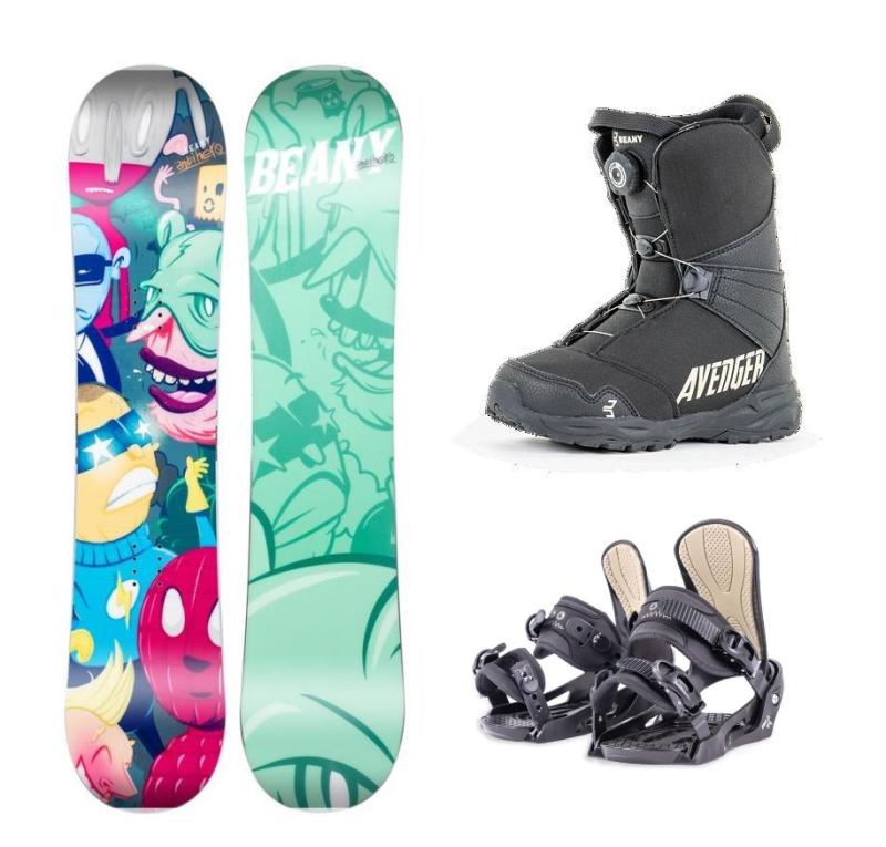 Beany Antihero snowboard + Beany Junior vázání + Beany Avenger BS boty Beany