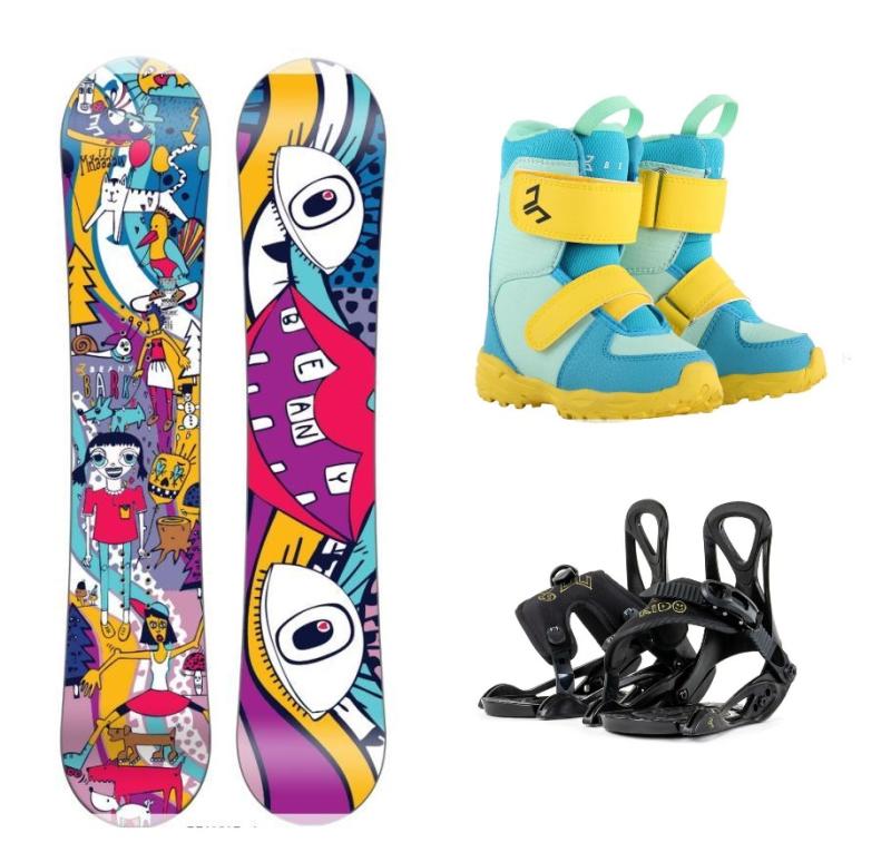 Beany Bark snowboard + Beany Kido vázání + Beany Joker boty Beany