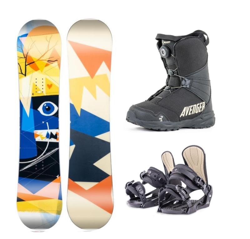 Beany Bonjour dětský snowboard + Beany Junior vázání + Beany Avenger BS boty Beany