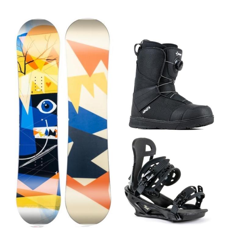 Beany Bonjour dětský snowboard + Beany Trust vázání + Beany Ninja BS Beany