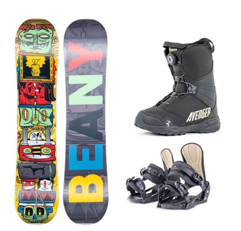 Beany Coco dětský snowboard + Beany Junior vázání + Beany Avenger BS boty Beany