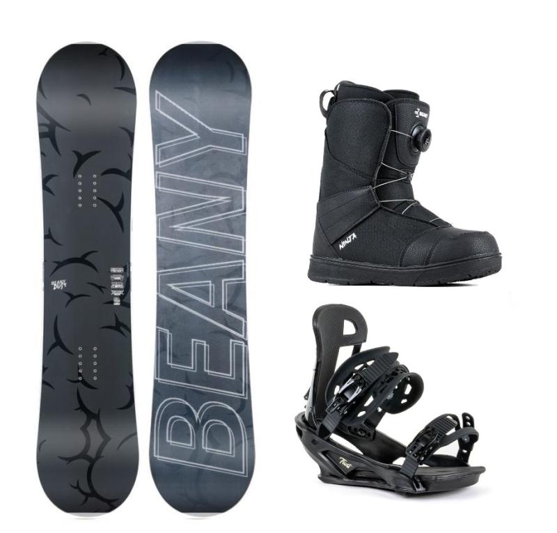 Beany Dust juniorský snowboard + Beany Trust vázání + Beany Ninja BS snowboard Beany
