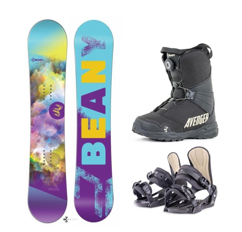 Beany Meadow dívčí snowboard + Beany Junior vázání + Beany Avenger BS boty Beany