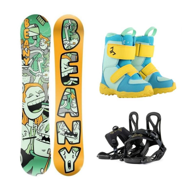 Beany TOOTHIE dětský snowboard + Beany Kido vázání + Beany Joker boty Beany