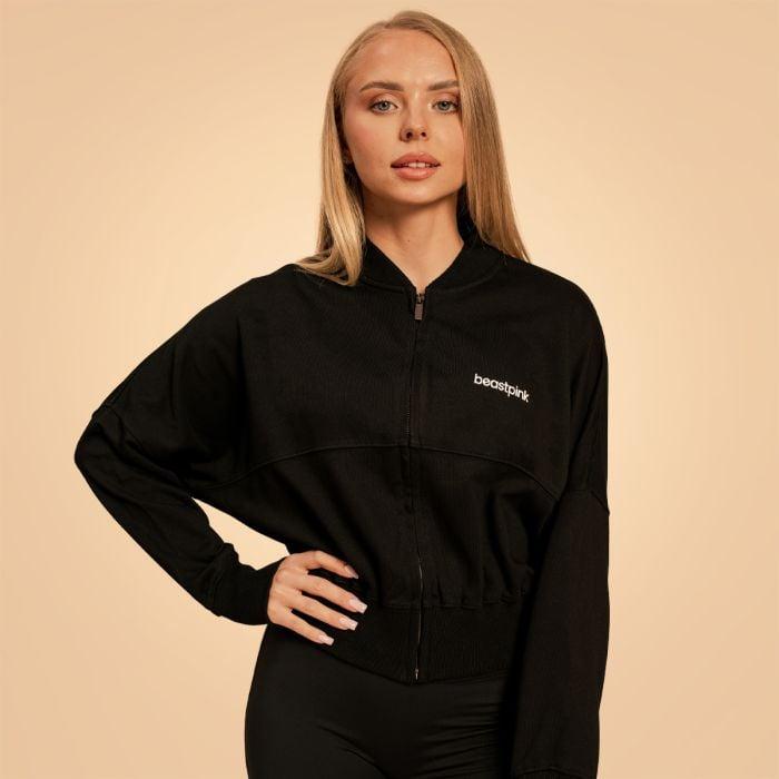 BeastPink Dámská mikina Zip-Up Bliss Black GymBeam