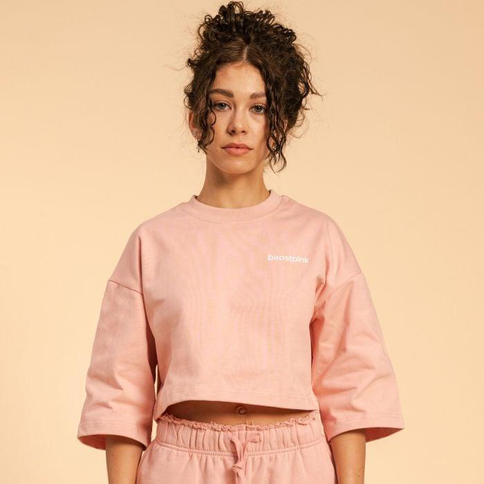 BeastPink Dámské tričko Cropped Serenity Pink GymBeam