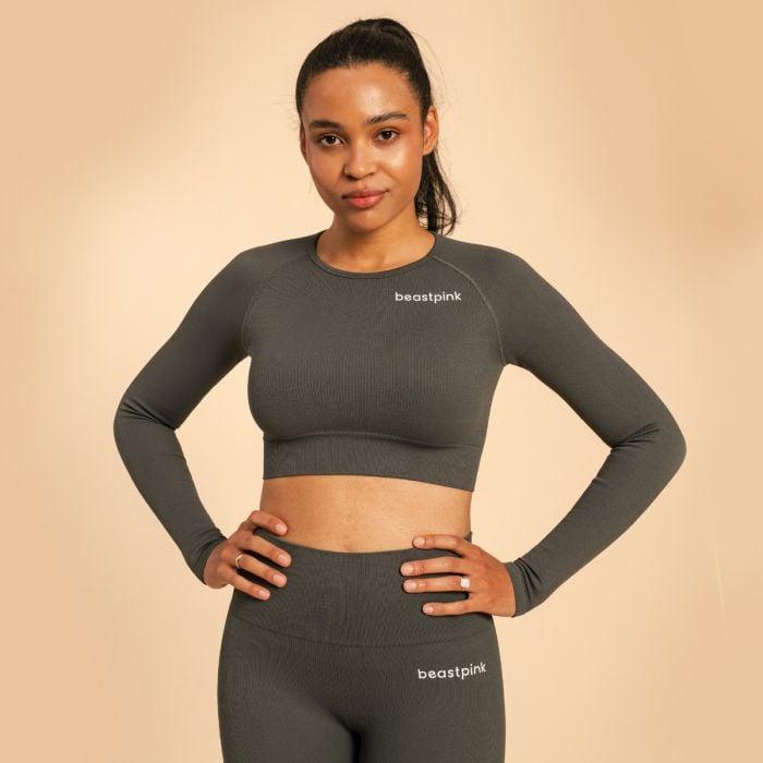 BeastPink Dámský top Hyper Crop Top Shadow GymBeam