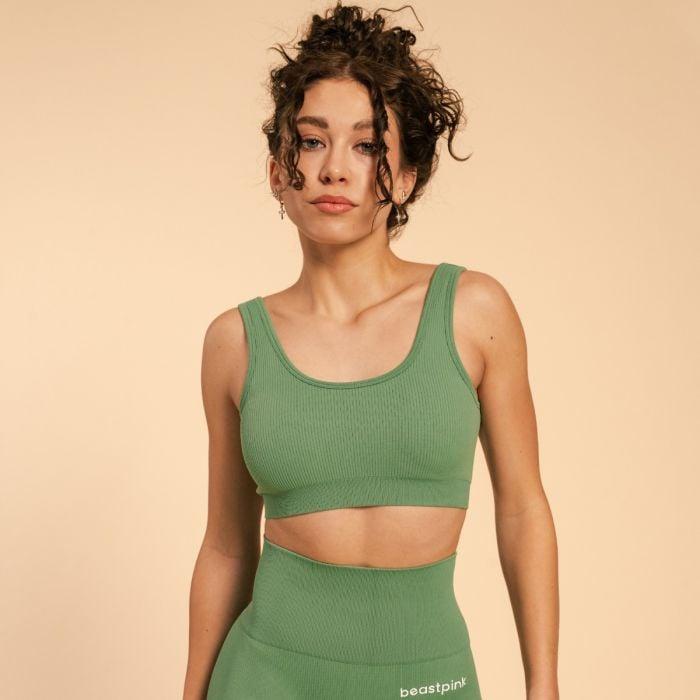 BeastPink Sportovní podprsenka Bralette Hyper Olivine GymBeam