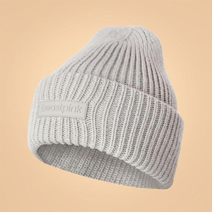 BeastPink Zimní čepice Beanie Ivory GymBeam