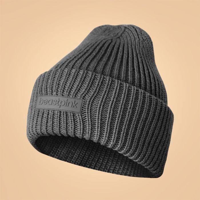 BeastPink Zimní čepice Beanie Black GymBeam