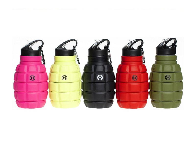 BrainMax Grenade bottle skládací silikonová lahev 580ml BrainMax