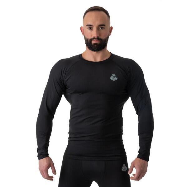 BUSHIDO Pánské tréninkové tričko DBX Rashguard RSL Black BUSHIDO