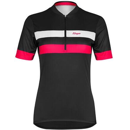 Etape Clara 2.0 cyklistický dres černá-růžová Etape