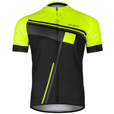 Etape Cube cyklistický dres černá-žlutá fluo Etape
