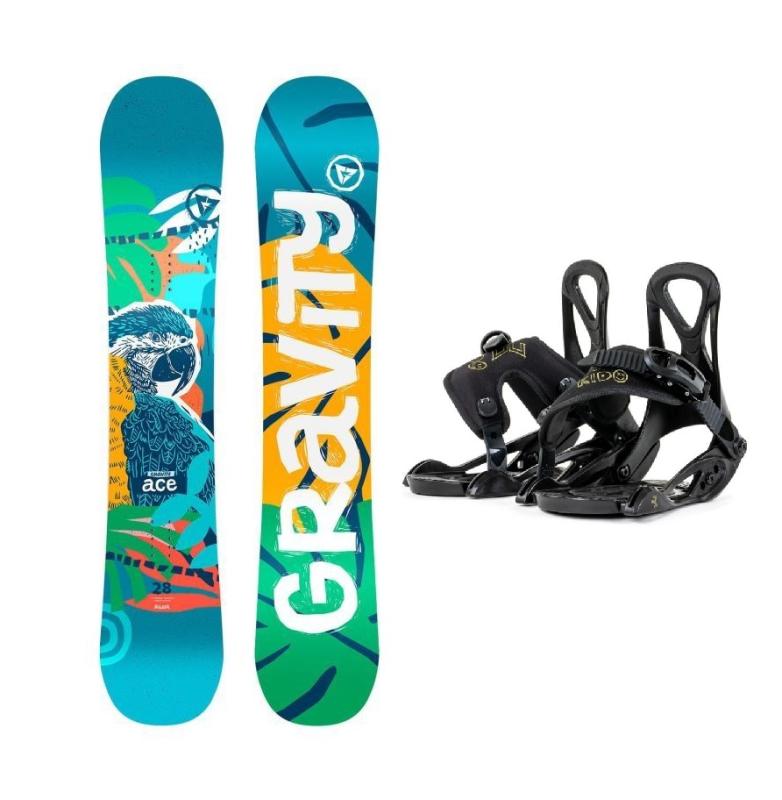 Gravity Ace dětský snowboard + Beany Kido vázání Gravity