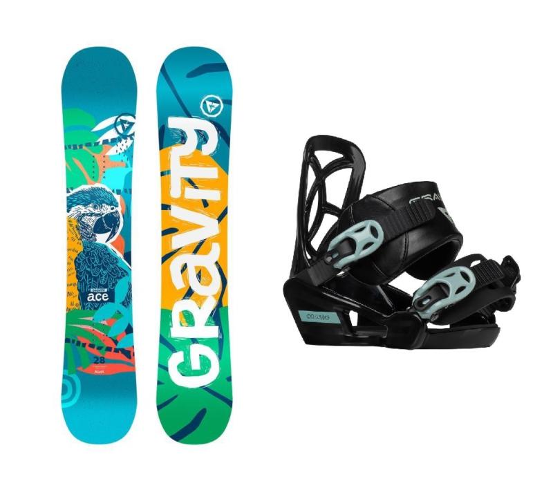 Gravity Ace dětský snowboard + Gravity Cosmo snb vázání Gravity