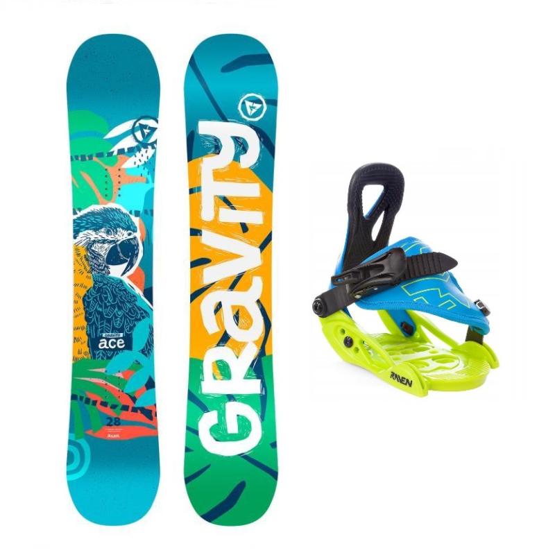 Gravity Ace dětský snowboard + Raven s160 snb vázání Gravity