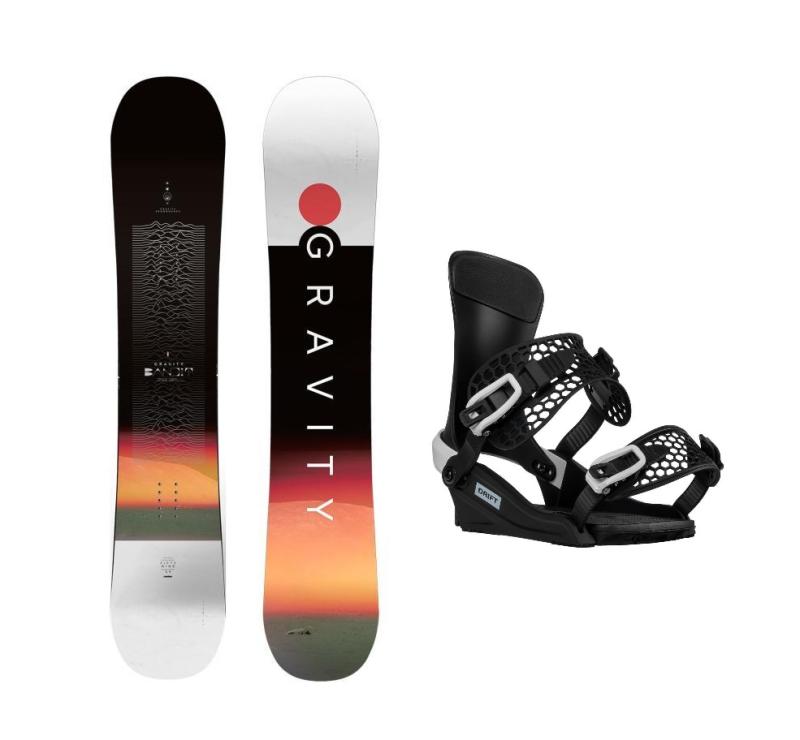 Gravity Bandit 24/25 pánský snowboard + Gravity Drift black/white vázání Gravity