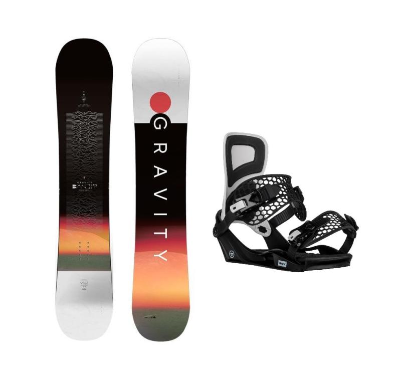 Gravity Bandit 24/25 pánský snowboard + Gravity Indy black/white vázání Gravity